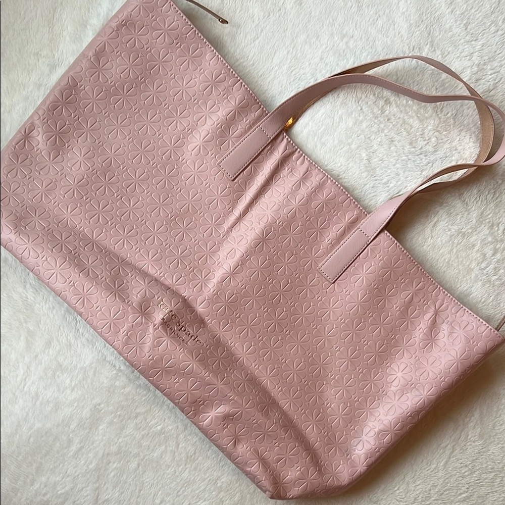 Kate Spade fragrances pink tote bag